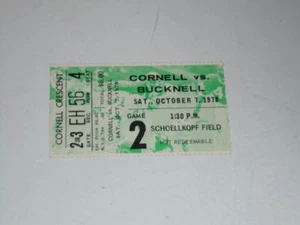 1978 BUCKNELL AT CORNELL COLLEGE FOOTBALL TICKET STUB EX - Picture 1 of 1