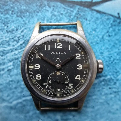 Vertex Dirty Dozen WW2 British Military Hand-Winding Men's Wristwatch Serviced! - Image 1 of 4