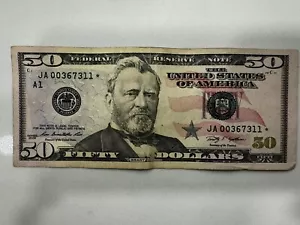 50 dollar bill star note super rare serial* Low Serial Number - Picture 1 of 2