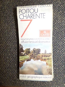 Carte IGN 1:250000  poitou charente    n° 7 Bi Carte 1977 - Picture 1 of 1