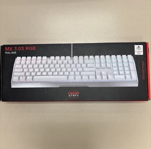 Cherry MX 3.0 S Wired Mechanical Gaming Keyboard. Aluminum Housing. White color - Picture 1 of 8