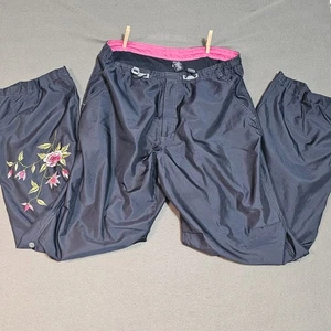 Pantalone Gap vintage donna grande ricamato maglia floreale outdoor escursionismo 1999 - Foto 1 di 20