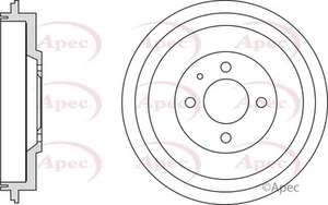 2 X NEW APEC REAR AXLE BRAKE DRUM BRAKING DRUM GENUINE OE QUALITY DRM9940 - Picture 1 of 4