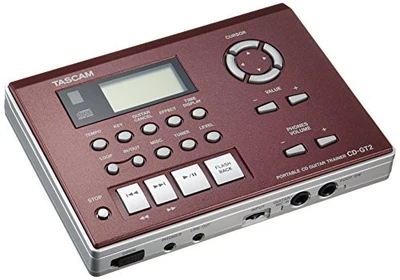 Tascam CD-GT2 Gitarre Übung CD Player mit Stimmgerät, kompakt und tragbar, Key Ch - Bild 1 von 4