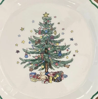 Nikko Navidad 10" Bandeja para Servir Plato Plato Árbol de Navidad Japón Foto 1 de 4