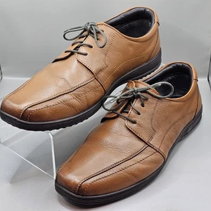 Pavers Herren Braun/Hellbraun Leder Weite Passform Schnürschuhe Formelle Schuhe Größe UK 10 EUR 44 - Bild 1 von 16