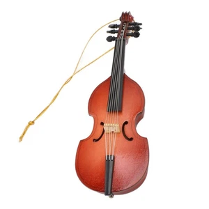 Bass-Anhänger Miniatur-Bass-Hängeornament Aus Lindenholz Für Bücherregale - Bild 1 von 23