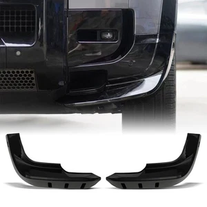 FRONT BUMPER SPLITTER EXTENDERS CORNERS BLACK FOR LAND ROVER DEFENDER L663 2020+ - Bild 1 von 12