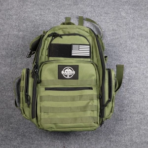Sager Creek Tactical MOLLE Backpack Olive Green Rucksack 3-Day Pack USA Flag - Picture 1 of 13