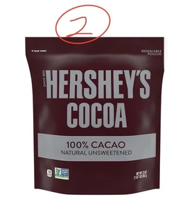 *2 PK**Hershey's Cocoa 100% Cacao Natural Unsweetened 23 oz. Each~EXP 09/2027 - Bild 1 von 2