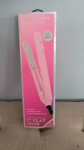 Juicy Couture 1” Ferro da Stiro Piatto in Ceramica Tormalina – Piastra per Capelli Rosa Nuovo con Scatola 400°F - Foto 1 di 5