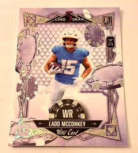 2025 Wild Card 5 Card Draw Easter Pink #LM Ladd McConkey Rc #3/4 Changers - Picture 1 of 3