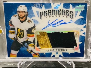 2024-25 UPPER DECK ICE PREMIERES ROOKIE AUTO PATCH KNIGHTS LUKAS CORMIER 06/10 - Picture 1 of 2