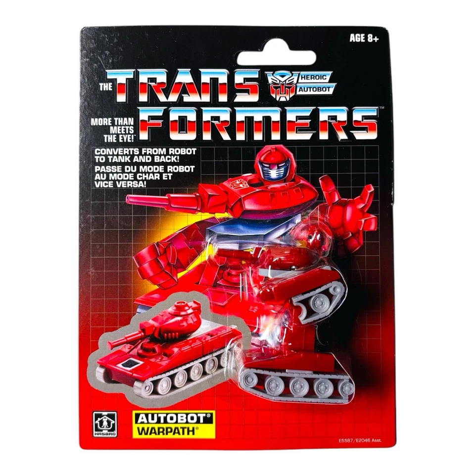 2019 Hasbro Transformers Walmart G1 Reissue Warpath MOSC Autobot