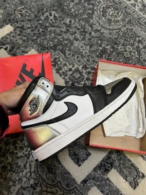 Size 12W / 10.5 M - Jordan 1 High OG Metallic Silver - Image 1 of 4