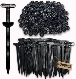200PCS Nylon Universal Cable Tie Buckle,Universale per Fascette Stringicavo in C - Foto 1 di 12