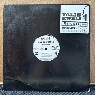 Talib Kweli ‎– Listen!!! Reprise Records 12" Promo Single LP PRO-A-101817 2006 - Image 1 of 4