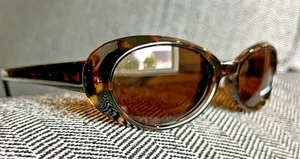 Eddie Bauer ovale polarisierte Sonnenbrille Schildpatt braunes Gestell/braune Gläser NEU - Bild 1 von 9