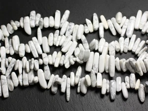 Fil 39cm 95pc env - Perles de Pierre - Howlite Rocailles Chips Batonnets 12-22mm - Imagen 1 de 1