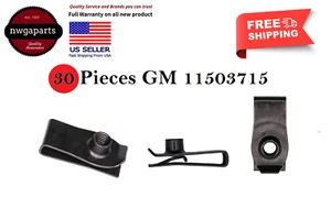 Clips de tuerca en U para GM - M6-1.0 rosca - 19,5 mm centro de agujero a borde 30 piezas NUEVO - Imagen 1 de 1