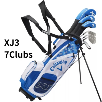 Callaway XJ Junior Level 3 Complete Set RH 7 Clubs 1 Stand Bag White FAST SHIP - Image 1 of 4