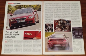 BMW 2007 M6 COUPE MAGAZIN ARTIKEL AUTO UND FAHRER VORSCHAU M-POWER MOTORSPORT - Bild 1 von 4