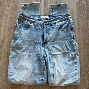 Madewell Road Tripper Slim Skinny Jeans Womens - Size 27 Light Wash Blue Slim - Picture 1 of 6