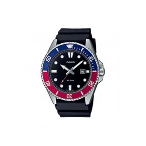 Orologio Casio Uomo MDV-107-1A3VEF Quadrante Nero Ghiera Bicolor - Foto 1 di 5
