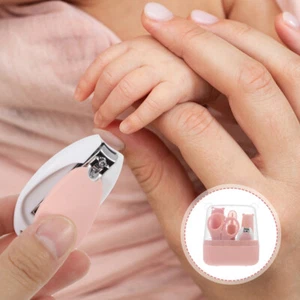 Baby Manicure Tool Case Baby Nail Scissor Pedicure Kit Newborn - Picture 1 of 12