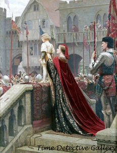 Edmund Blair Leighton Art (2) - Four  5" x 7" High-res Digital Images on CD - Picture 1 of 4