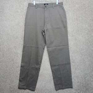 Dockers Pants Mens 34X34 Gray D3 Cotton Canvas Signature Khaki Classic Fit - Picture 1 of 12