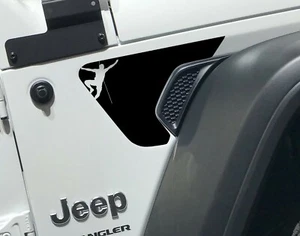 Male Rock Climber v2 2pc Fender Vent Decals for 18+ Wrangler JL JLU Gladiator JT - Picture 1 of 7