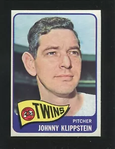 #384 JOHNNY KLIPPSTEIN, Twins - 1965 Topps: EX-MT+, o/c, pack fresh 221776e - Picture 1 of 3