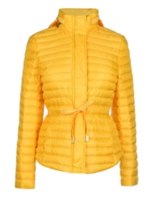 MICHAEL KORS Womens Dandelion Yellow Packable Puffer Jacket Medium 12 BNWT - Image 1 of 4