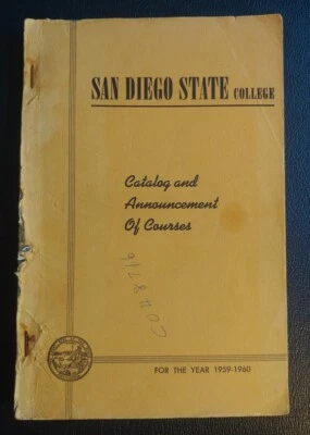 San Diego State College Catalog & Announcement of Courses 1959 - 1960 - Image 1 of 4