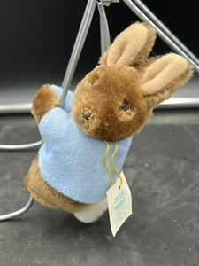 Vintage Eden Toys 1986 Peter Rabbit Plush Clip On Huggers 4" - Picture 1 of 8