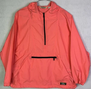LL Bean Half Zip Anorak Windbreaker Women’s Made in USA Kangaroo Vintage 90s - Picture 1 of 6