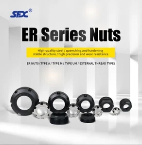 ER Series Nuts with Structural Balance for CNC Milling Chuck Holder Lathe - Picture 1 of 11
