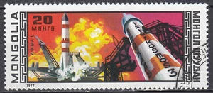 Mongolei gestempelt Raumfahrt Weltraum Russland Udssr Rakete Technik / 1392 - Bild 1 von 1