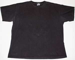 Vintage Late 1990s Faded Black USA Made Jerry Style Shirt Oversized Boxy XL/XXL - Picture 1 of 4