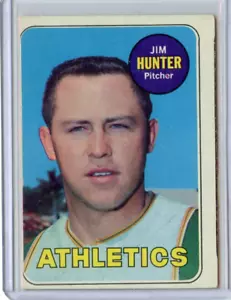 1969 Topps Jim Catfish Hunter Oakland Athletics #235 ⭐️💥🎯 EX - Picture 1 of 2
