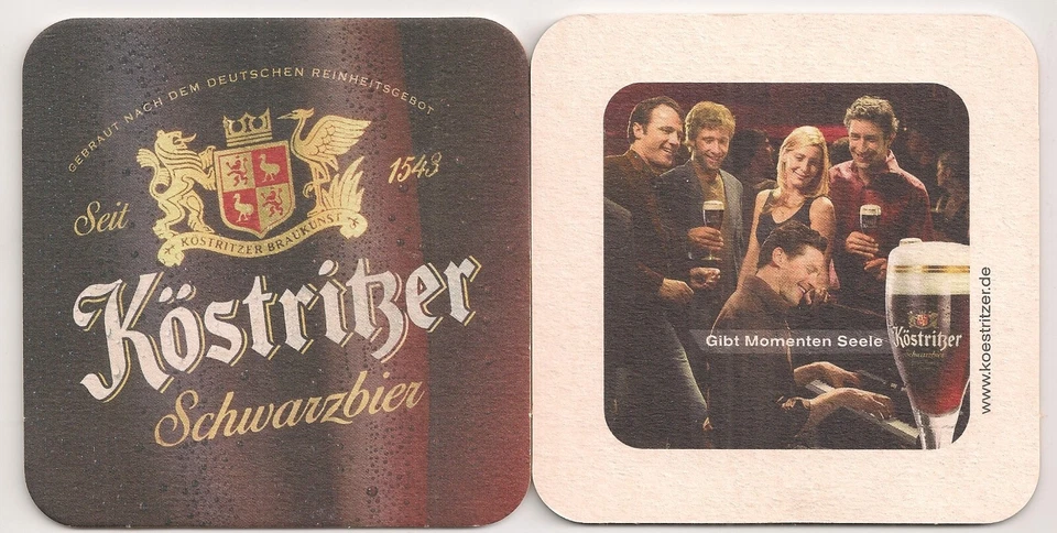 Köstritzer Schwarzbier - Bierdeckel "Gibt Momenten Seele" Motiv 2 - Bild 1 von 1