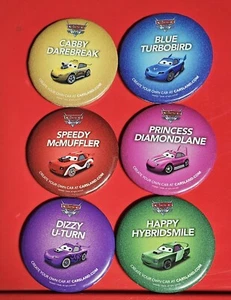 Disneyland Carsland 3 inch Pin Button Set - Picture 1 of 2
