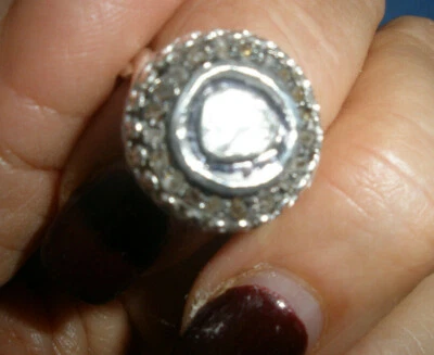 ЧИСТОЕ ДЛЯ ГЛАЗ ПОДЛИННОЕ СИЯЮЩЕЕ КОЛЬЦО С БРИЛЛИАНТОМ РОЗОВОЙ ОГРАНКИ 1 КАРАТ 14 КАРАТ РАЗМЕР 6 - Изображение 1 из 4