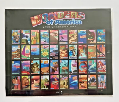 Wonders of America, Land of Superlatives: Sheet of 40 (39¢) Stamps FV$ 15.60 - Image 1 of 2