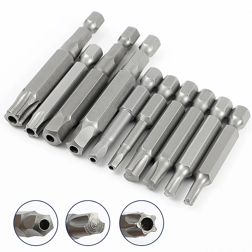 5-Star/Trigeminal/Pentagonal Drill Bits 1/4" Hex Shank Security Tamper Proof - Image 1 of 4