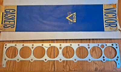 Junta de culata Victor 1950-53 Buick GM 40 50 NUEVO # 1054BS 8 cilindros vintage Foto 1 de 4