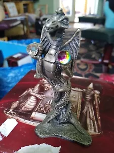 More details for myth &amp; magic tudor mint 3032 oriental dragon fantasy figurine with crystal