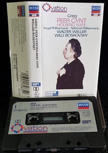 Weller / Boskovsky - Grieg's Peer Gynt / Holberg Suite - cassette tape excellent - Picture 1 of 2