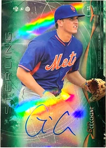 2014 BOWMAN STERLING PROSPECT AUTOS GREEN REFRACTORS #BSPAGCE GAVIN CECCHINI/125 - Picture 1 of 2